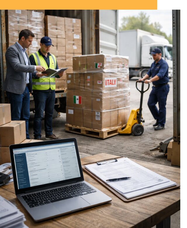 Доставка грузов из Италии: морские и авиаперевозки от 18301